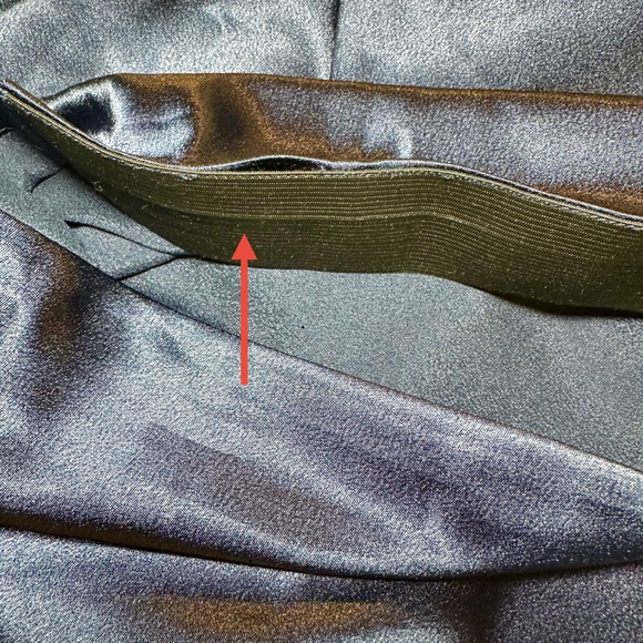 Alcea Rosea Satin Bias Cut Midi Skirt Sz XXL - Picture 8 of 11